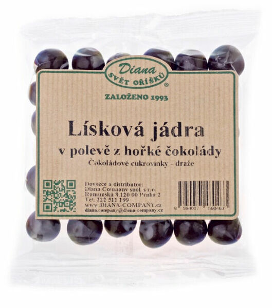 Diana Company Lísková jádra v polevě z hořké čokolády 100g porovnat ceny