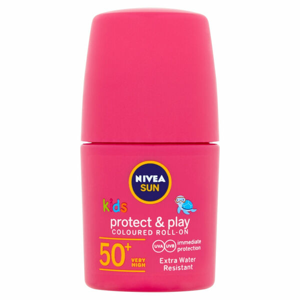 NIVEA Sun Protect&Care Dětské barevné mléko na opalování v kuličce OF 50+ růžová  50 ml porovnat ceny