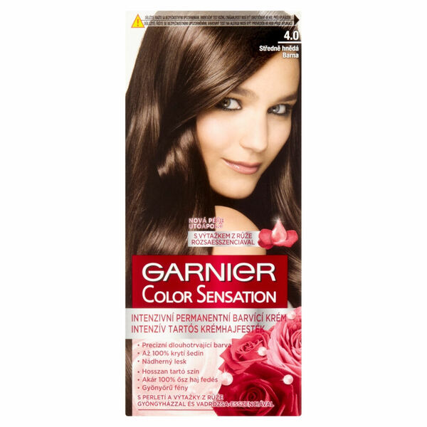 GARNIER Color Sensation Intenzivní permanentní barvící krém 4.0 Středně hnědá porovnat ceny
