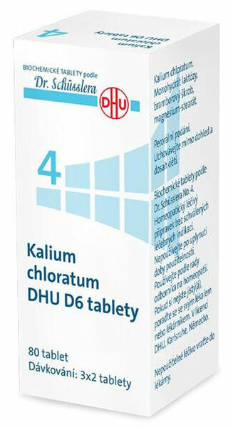 Dr.Schüssler  No.4 Kalium chloratum DHU 80 tablet D5-D30 porovnat ceny