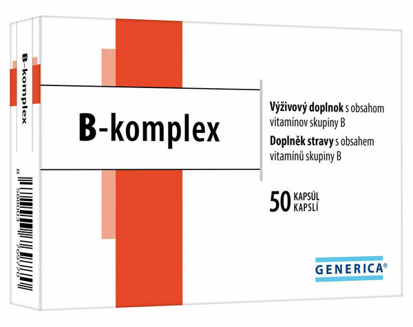 Generica B-komplex 50 kapslí porovnat ceny