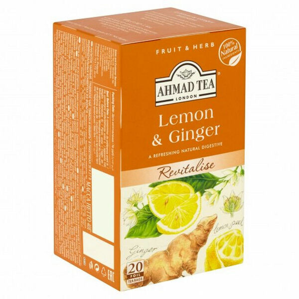 AHMAD TEA Citron a zázvor 20x2 g porovnat ceny