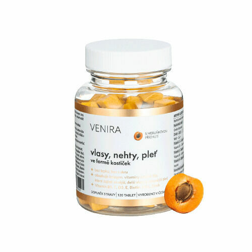 Venira Vlasy, nehty, pleť ve formě kostiček Meruňka 120ks porovnat ceny