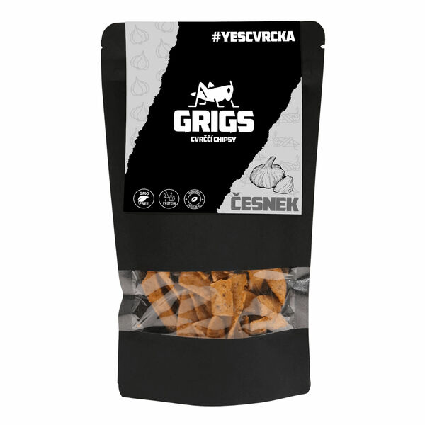 Grig Proteinové cvrččí chipsy česnek 70g porovnat ceny