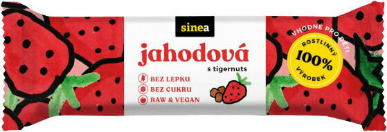 sinea Tyčinka jahodová s tigernuts 30g porovnat ceny