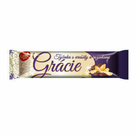 Gracie -tyčinka se sójou arašídy rozinkami 30g porovnat ceny