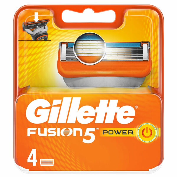 GILLETTE Fusion Power Náhradní hlavice pro muže 4 ks porovnat ceny