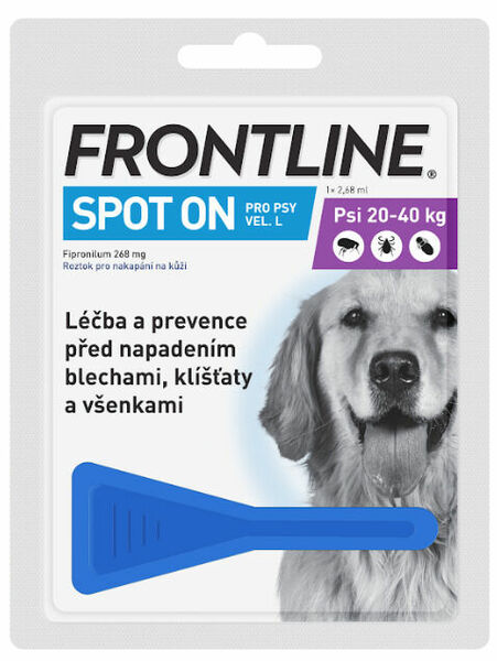Frontline Spot On Dog L 1x1 pipeta 2.68ml porovnat ceny