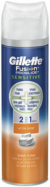 Gillette FusProg Sens pěna na holení Active Sport 250ml porovnat ceny