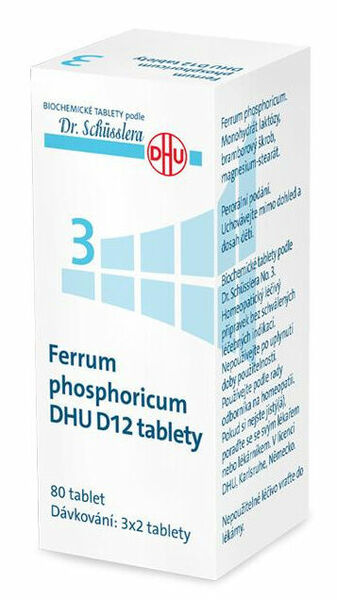 Dr.Schüssler  No.3 Ferrum phosphoricum DHU 80 tablet D5-D30 porovnat ceny