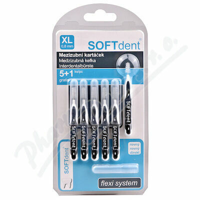 Mezizubní kartáček SOFTdent přímý 0.8mm 6ks porovnat ceny