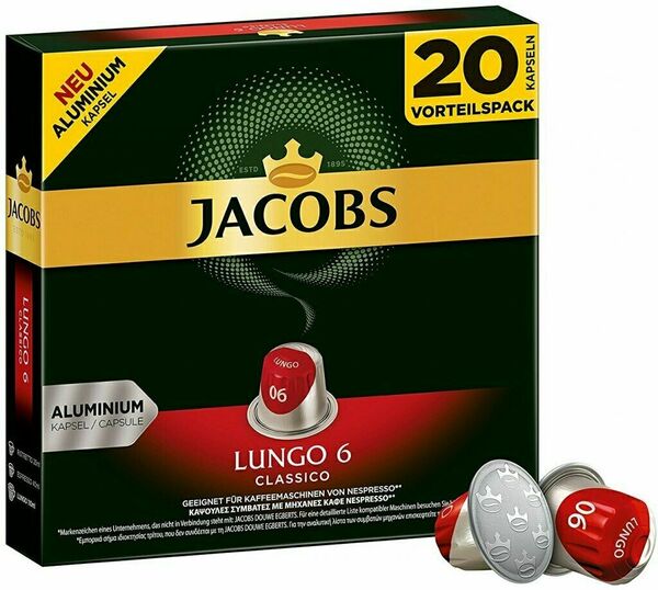 Jacobs Lungo Classico kapsle pro Nespresso 20ks porovnat ceny