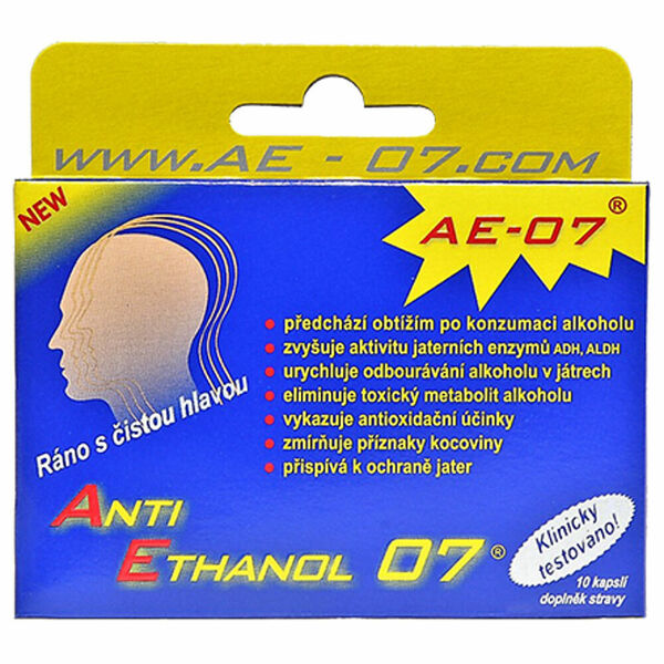 ANTIETHANOL 07 AE-07 10 kapslí porovnat ceny