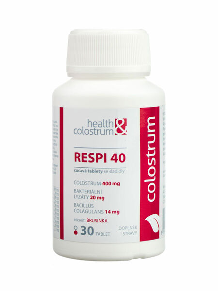 Health&colostrum RESPI 40 bakteriální lyzáty 30 tablet porovnat ceny
