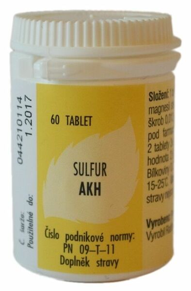AKH Sulfur 60 tablet porovnat ceny