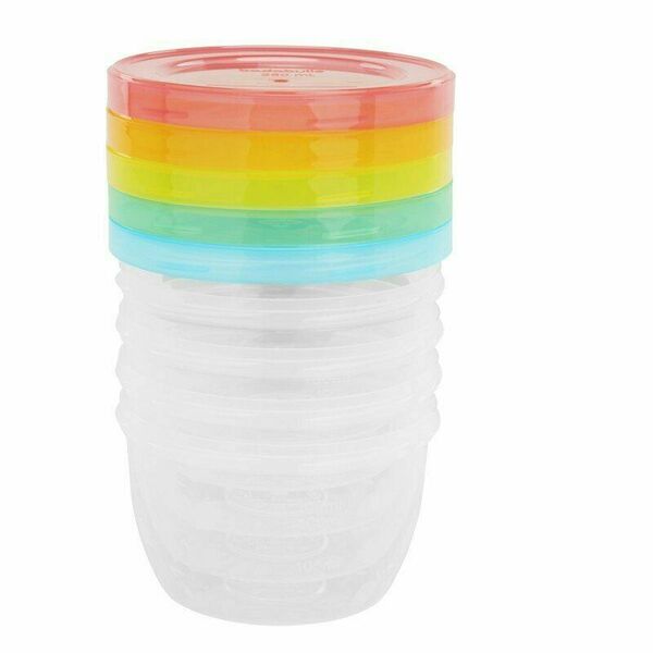 Badabulle Misky s víčky MAXI FUN COLORS 5x250ml porovnat ceny