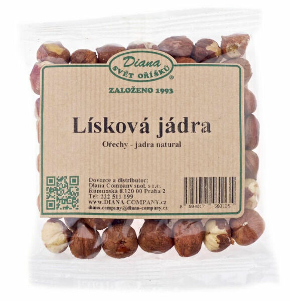 Diana Company Lísková jádra natural 13/15 100g porovnat ceny