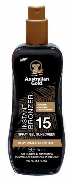 Australian Gold SPF 15 Spray Gel + Bronzer 100ml porovnat ceny