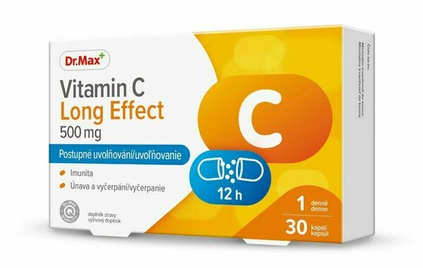 Dr.Max Vitamin C Long Effect 500 mg 30 kapslí porovnat ceny