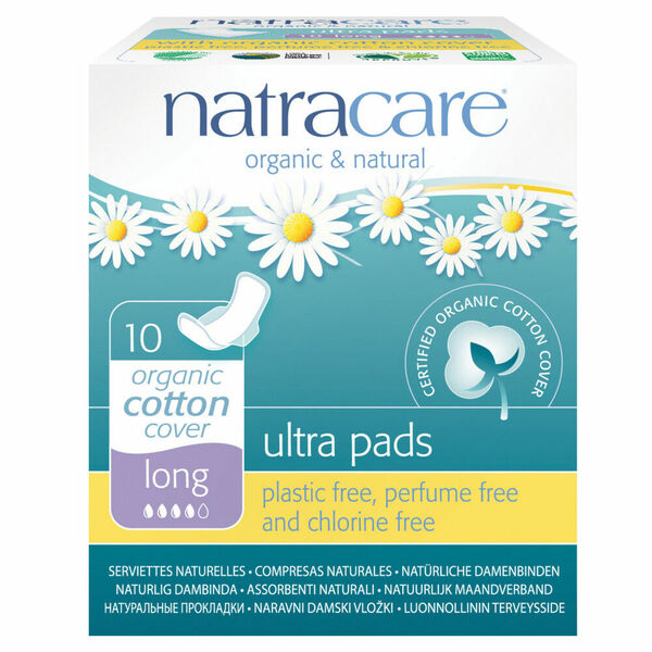 NATRACARE Menstruační vložky Ultra LONG s křidélky 10 ks porovnat ceny