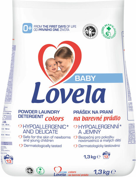 Lovela Baby prášek na praní na barevné prádlo 1,3 kg / 13 pracích dávek porovnat ceny