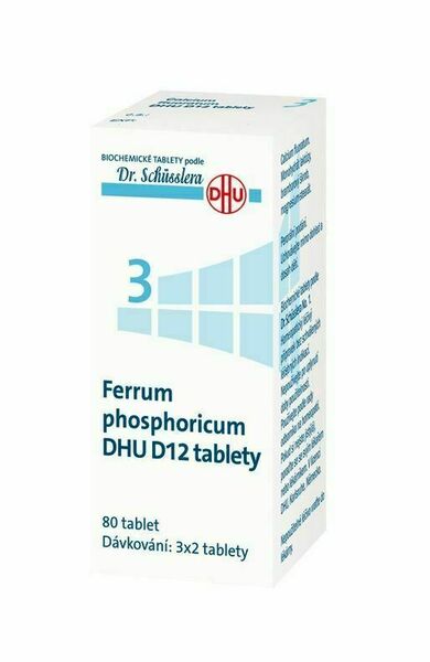 Schüsslerovy soli Ferrum phosphoricum DHU D12 80 tablet porovnat ceny