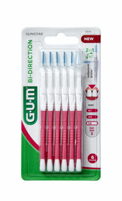GUM mezizubní kartáčky BI-DIRECTION růžový 1.2mm 6ks porovnat ceny