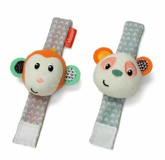 Infantino  Chrastítka na ruku Opička & Panda porovnat ceny