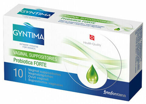 Fytofontana Gyntima Probiotica Forte vaginální čípky 10 ks porovnat ceny