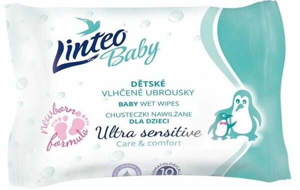LINTEO Vlhčené ubrousky BABY Ultra sensitive 2x10ks porovnat ceny