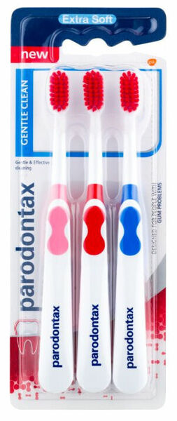Parodontax Gentle Clean Triopack Zubní kartáček Extra Soft 3ks porovnat ceny