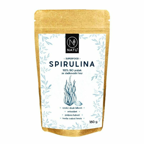 NATU Spirulina BIO prášek 180 g porovnat ceny