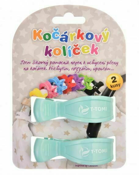 T-tomi Kočárkové kolíčky pastel mint 2ks porovnat ceny