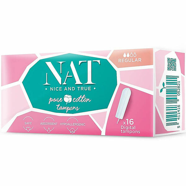 NAT nice & true Tampony z organické bavlny – regular 16 ks porovnat ceny