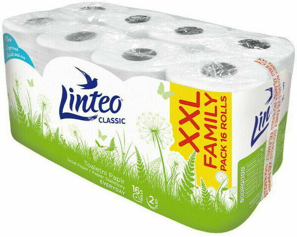 Toaletní papír LINTEO Classic 2vrstvý 16ks porovnat ceny