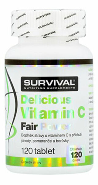 Survival Nutrition Delicious Vitamin C Fair Power 120 tablet porovnat ceny