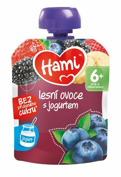 Hami Ovocná kapsička lesní ovoce s jogurtem 6x90 g porovnat ceny