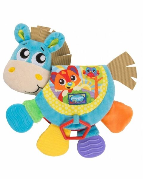 Playgro - Kousací knížka oslík se zvukem porovnat ceny