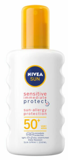 NIVEA SUN Sprej na opalování Sensitiv OF50+ 200ml porovnat ceny