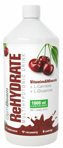 GymBeam ReHydrate sour cherry 1000ml porovnat ceny