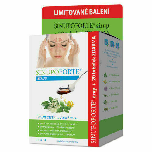 SINUPO Forte Sirup 150ml + 20 tobolek porovnání ceny
