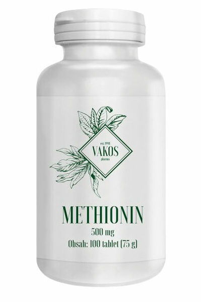 Vakos Methionin 500mg 100 tablet porovnat ceny