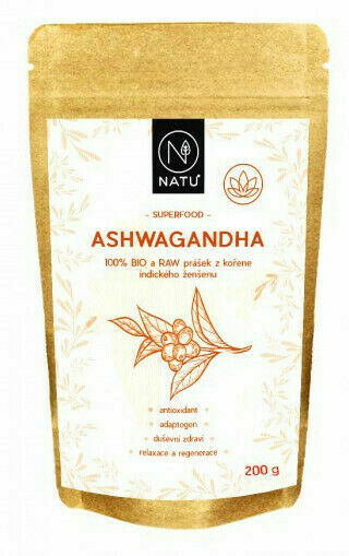 Natu Ashwagandha BIO prášek 200g porovnat ceny