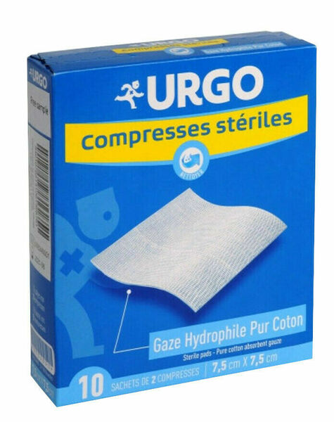URGO Steril.komprese bavl.10x10cm 10sáčků á 2ks porovnat ceny