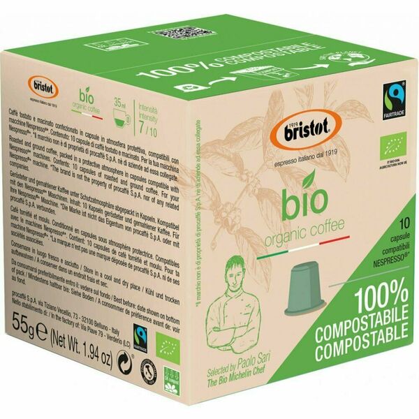 Bristot Kávové kapsle BIO 55g porovnat ceny