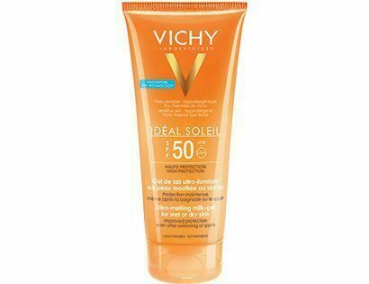 Vichy Idéal Soleil SPF 50 ultratající mléčný gel pro vlhkou nebo suchou pleť 200ml porovnat ceny