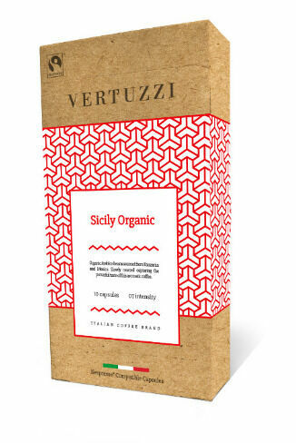 Vertuzzi Sicily Organic kompostovatelné kapsle pro Nespresso 10ks porovnat ceny