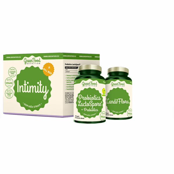 GreenFood Nutrition Intimity + Pillbox 150ks porovnat ceny