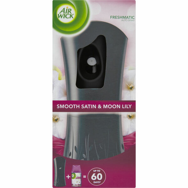 Air Wick  Airwick Automatický Spray komplet Jemný satén a Měsíční lilie 250ml porovnat ceny