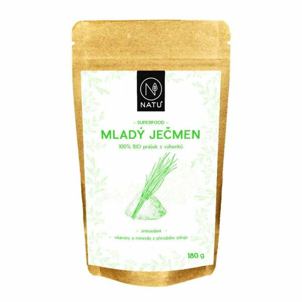 NATU Mladý ječmen BIO prášek 180 g porovnat ceny